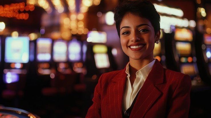 Pragmatic Play slot interface on polatrik showing stake controls and spin button